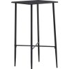 Table Haute Et Bar * | Grosses Soldes Asupermall Table De Bar Noir 60X60X111 Cm Mdf