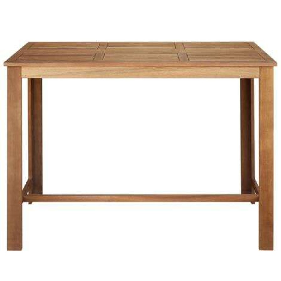 Table Haute Et Bar * | Bon Marche True Deal Table De Bar Bois D'Acacia Solide 150 X 70 X 105 Cm