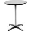 Table Haute Et Bar * | Top 10 Sifree Table Mange Debout En Aluminium Reglage En Hauteur 60*60*70/110Cm Meuble Terrasse Salon