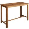 Table Haute Et Bar * | Promo Helloshop26 Table Haute Mange Debout Bar Bistrot Bois D'Acacia Solide 150 Cm Bois