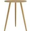 Table Haute Et Bar * | Promo Table De Bistro O60 76 Cm Mdf Et Fer Marron Clair Vidaxl