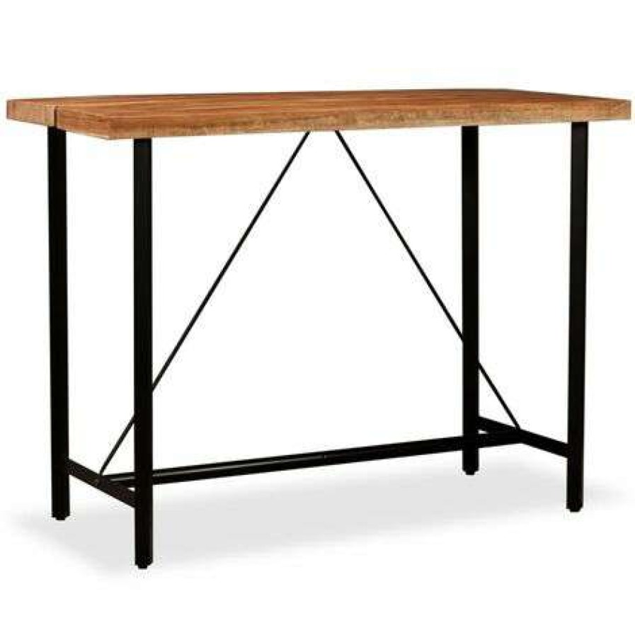 Table Haute Et Bar * | Acheter Youthup Table De Bar Bois Massif De Sesham 150 X 70 X 107 Cm