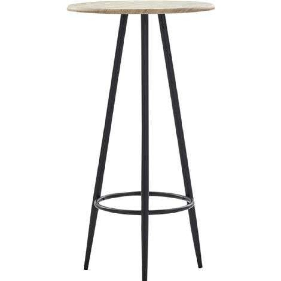 Table Haute Et Bar * | Remise Asupermall Ensemble De Bar 5 Pcs Tissu Noir