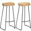 Table Haute Et Bar * | Nouveau Supermarket Tabourets De Bar Gavin 2 Pcs Bois De Manguier Massif Suhb-247838