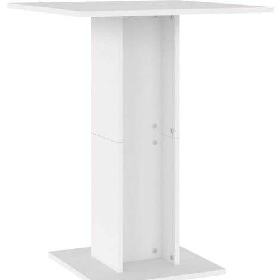 Table Haute Et Bar * | Le Moins Cher Fimei Table De Bistro Blanc 60X60X75 Cm Agglomere