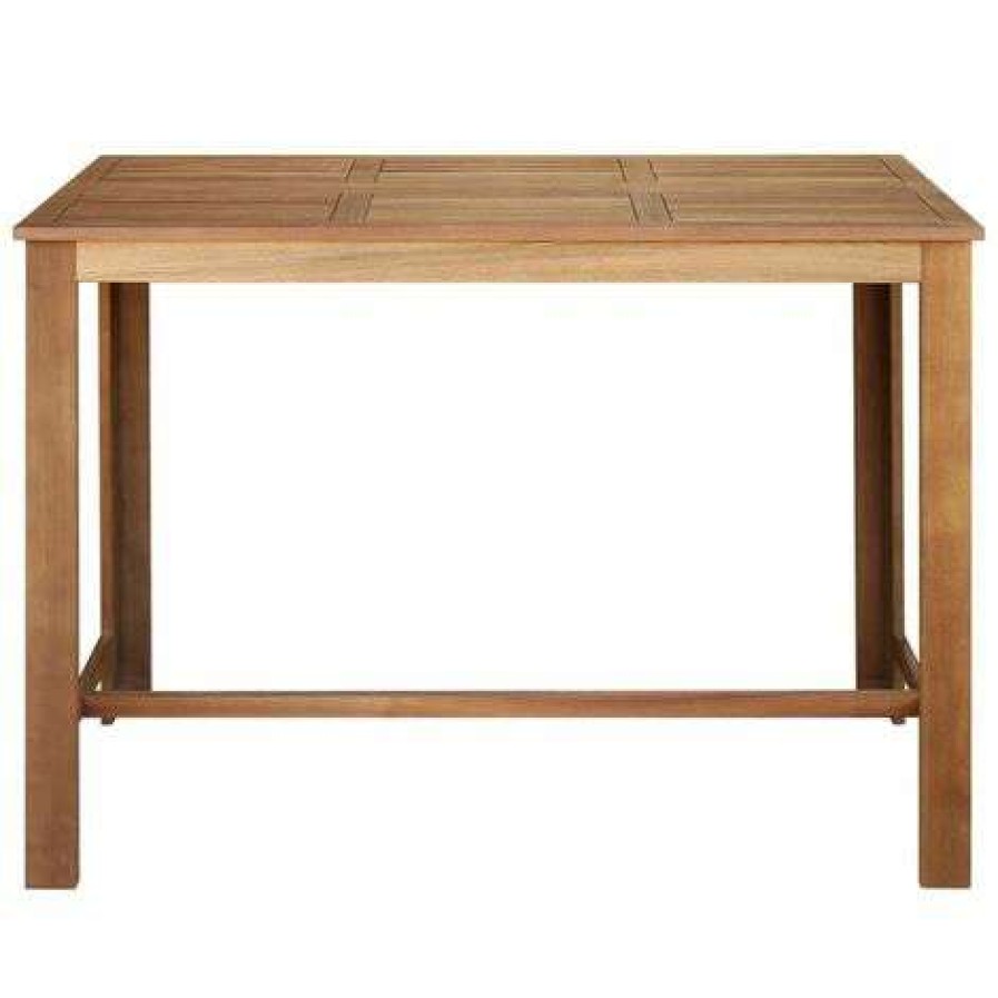 Table Haute Et Bar * | Budget Hommoo Table De Bar Bois D'Acacia Solide 150 X 70 X 105 Cm Hdv12590