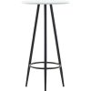 Table Haute Et Bar * | Top 10 Asupermall Table De Bar Blanc 60 X 107,5 Cm Mdf