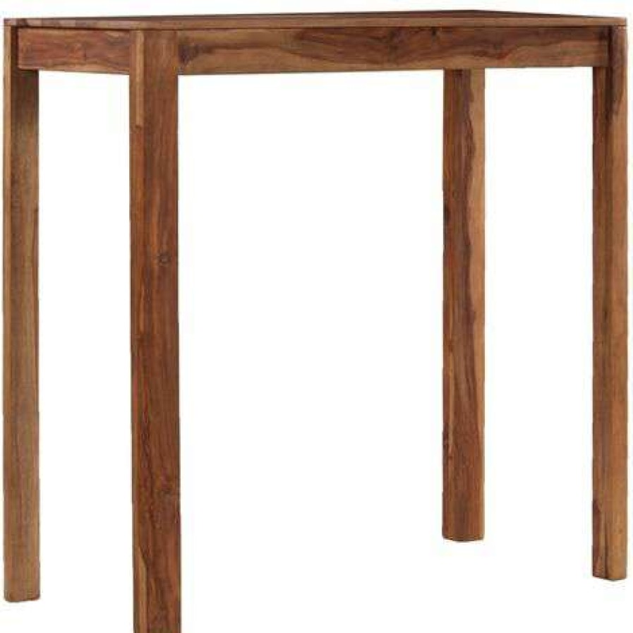 Table Haute Et Bar * | Sortie True Deal Table De Bar Bois 115 X 55 X 107 Cm