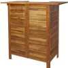 Table Haute Et Bar * | Promo Vidaxl Table De Bar 110 X 50 X 105 Cm Bois D'Acacia Massif Brun