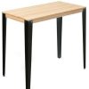 Table Haute Et Bar * | Meilleur Prix Table Mange Debout Lunds 60X120X110Cm Noir-Naturel. Box Furniture Noir