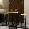 Table Haute Et Bar * | Meilleur Prix True Deal Lot D'Une Table Haute De Bar Avec 2 Tabourets Phoenix