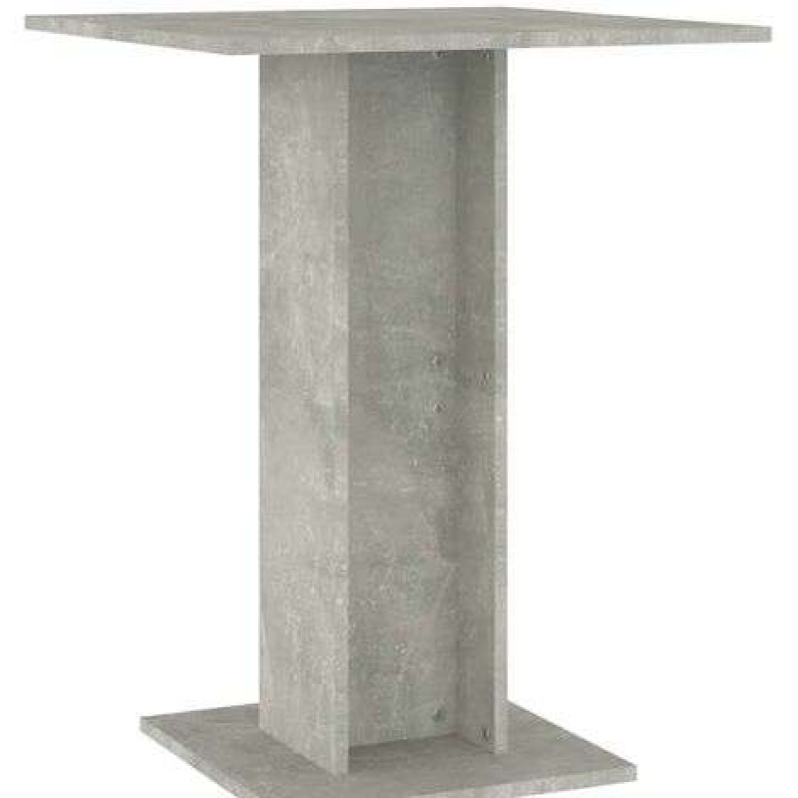 Table Haute Et Bar * | Remise Fimei Table De Bistro Gris Beton 60X60X75 Cm Agglomere