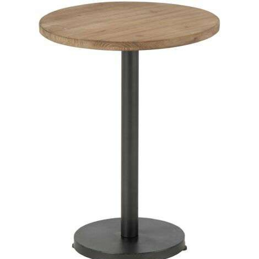 Table Haute Et Bar * | Meilleur Prix Les Tendances Table De Bar Rond Bois Massif Massimo L 48 Cm