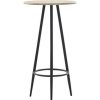 Table Haute Et Bar * | Les Meilleures Critiques De Hommoo Table De Bar Chene 60 X 107,5 Cm Mdf Hdv23142