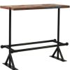 Table Haute Et Bar * | Le Moins Cher Vidaxl Table De Bar Bois Massif Recycle Multicolore 120 X 60 X 107 Cm Meubles/Tables/Tables De Salle A Manger Et De Cuisine Brun Brun