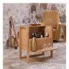 Table Haute Et Bar * | Acheter Woodman Mini Bar 59X30X60 Cm Decor Chene- Keila