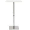 Table Haute Et Bar * | Bon Marche Miliboo Table De Bar Design Carree Blanche Jack Blanc