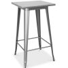 Table Haute Et Bar * | Sortie Privatefloor Table De Bar Stylix Design Industriel En Metal 100Cm- Nouvelle Edition Acier Metal, Acier Acier