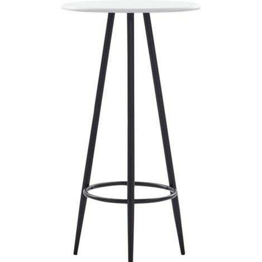 Table Haute Et Bar * | Vente Flash Youthup Ensemble De Bar 3 Pcs Plastique Noir Noir