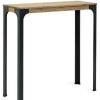 Table Haute Et Bar * | Nouveau Box Furniture Table Mange Debout Bristol Style Industriel Vintage 39X110X108H Cm Noir