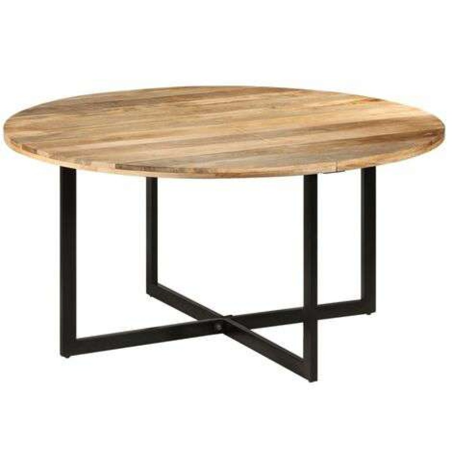 Table Haute Et Bar * | Le Moins Cher Inlife Table A Diner 150 75 Cm Bois De Manguier Massif