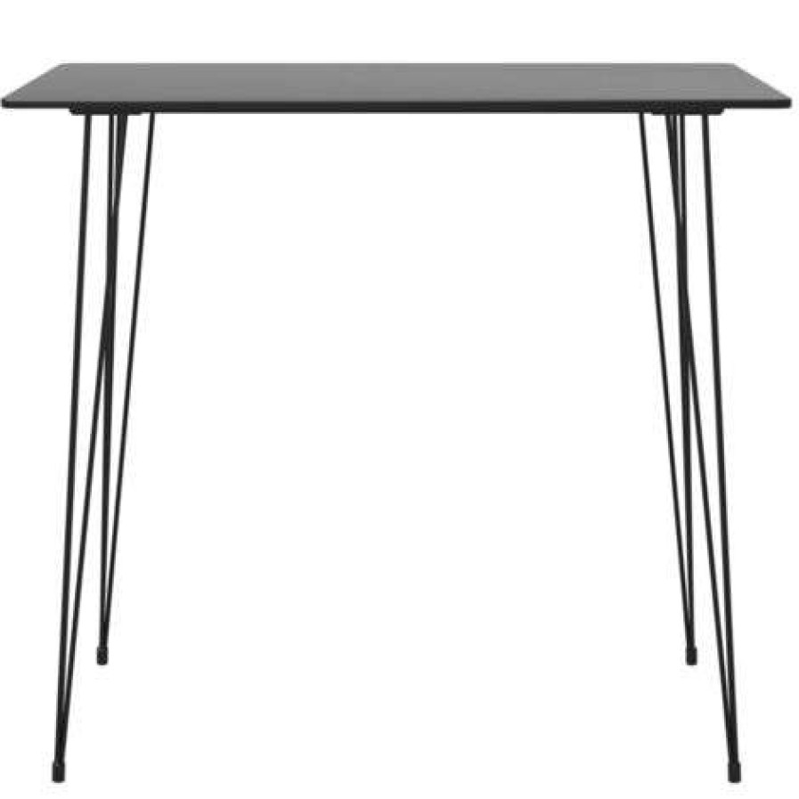 Table Haute Et Bar * | Les Meilleures Critiques De Asupermall Table De Bar Noir 120X60X96 Cm