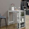 Table Haute Et Bar * | Promo Table De Bar Danderyd 3 Etageres 120X60X106 Cm Effet Beton [En.Casa]