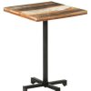 Table Haute Et Bar * | Le Moins Cher Vidaxl Table De Bistro Carree 60X60X75 Cm Bois De Recuperation Massif Brun