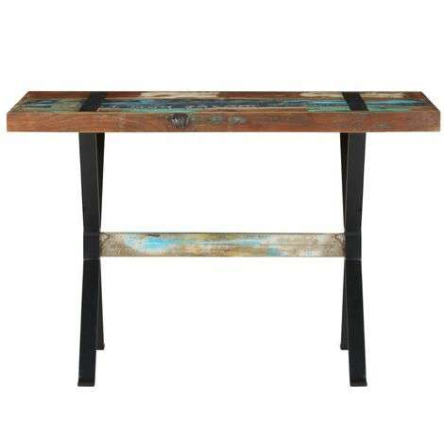 Table Haute Et Bar * | Meilleure Affaire Fimei Table De Salle A Manger 120X60X76Cm Bois De Recuperation Massif