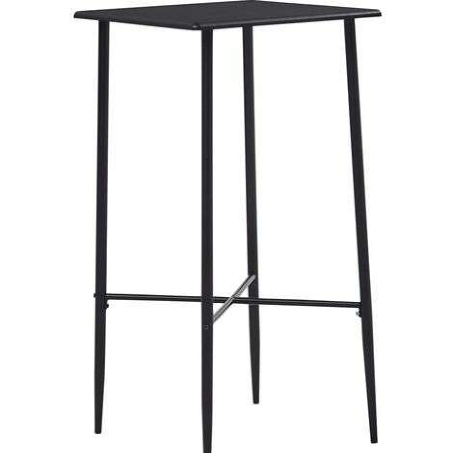 Table Haute Et Bar * | Promo Topdeal Ensemble De Bar 3 Pcs Similicuir Gris