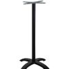 Table Haute Et Bar * | Promo Webmarketpoint Base De Table De Bar En Aluminium Noir