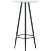 Table Haute Et Bar * | Meilleur Prix Topdeal Table De Bar Blanc 60 X 107,5 Cm Mdf