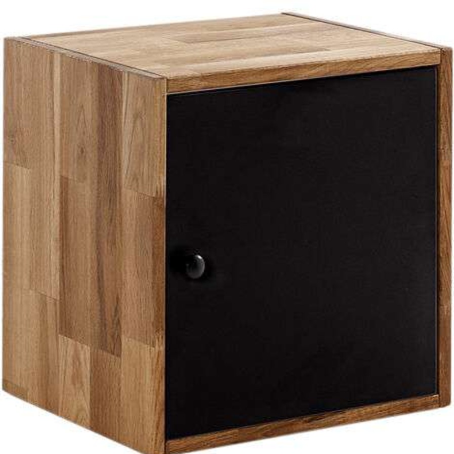 Table Haute Et Bar * | Acheter Netfurniture Chene De Porte Cube Matride Marron