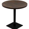 Table Haute Et Bar * | Meilleure Vente Nova Table Bistrot Dans Mdf Et Scuro Brown Round Steel Table De Bistro Mdf Et Acier Rond 80 X 75 Cm Frene Fonce Taille : 80 75 Cm