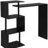 Table Haute Et Bar * | Top 10 Helloshop26 Table De Bar En Mdf 100 Cm Noir Noir