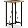 Table Haute Et Bar * | Le Moins Cher Topdeal Table De Bar Bois De Recuperation Massif 60 X 60 X 107 Cm Vdff11428_Fr