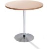 Table Haute Et Bar * | Les Meilleures Critiques De Certeo Table A Pied Central O 800 Mm, Hauteur 720 Mm Agglomere Facon Hetre Coloris Plateau: Facon Hetre