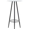 Table Haute Et Bar * | Meilleure Affaire True Deal Table De Bar Blanc 60 X 107,5 Cm Mdf