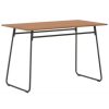 Table Haute Et Bar * | Sortie Hommoo Table A Diner Marron 120X60X73 Cm Contreplaque Solide Et Acier Hdv22236