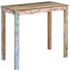 Table Haute Et Bar * | Meilleur Prix Youthup Table De Bar Bois Massif De Recuperation 115X60X107 Cm Brun