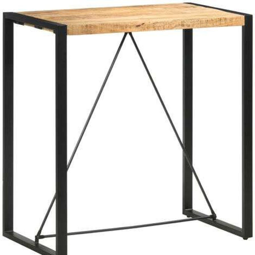 Table Haute Et Bar * | Nouveau Asupermall Table De Bar 110X60X110 Cm Bois De Manguier Massif