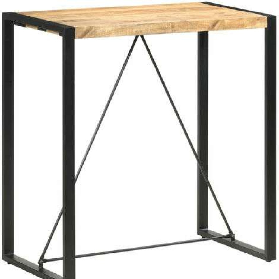 Table Haute Et Bar * | Nouveau Asupermall Table De Bar 110X60X110 Cm Bois De Manguier Massif