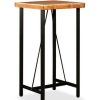 Table Haute Et Bar * | Sortie Youthup Table De Bar Bois Massif De Sesham 60 X 60 X 107 Cm