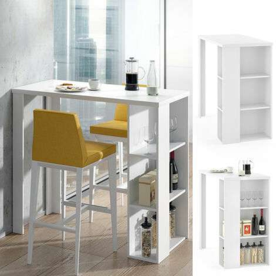 Table Haute Et Bar * | Coupon Table De Bar Noel" Blanche Vicco