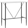 Table Haute Et Bar * | Remise Hommoo Table De Bar Blanc 120 X 60 X 110 Cm Mdf Hdv23144