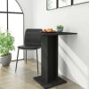 Table Haute Et Bar * | Coupon Supermarket Table De Bistro Noir 60X60X75 Cm Agglomere