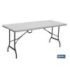 Table Haute Et Bar * | Bon Marche Otros Tavolo Pieghevole Rettangolare Blanca 122X60X74Cm