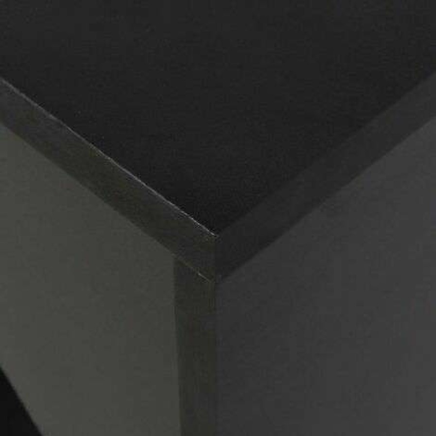 Table Haute Et Bar * | Budget Hommoo Table De Bar Avec Tablette Amovible Noir 138 X 40 X 120 Cm Hdv22374