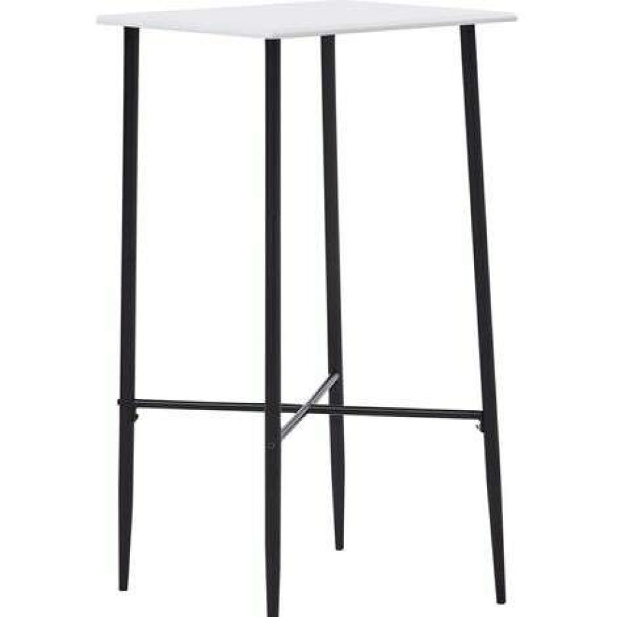 Table Haute Et Bar * | Budget True Deal Ensemble De Bar 5 Pcs Plastique Blanc