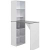 Table Haute Et Bar * | Sortie Youthup Table De Bar Avec Armoire Blanc 115 X 59 X 200 Cm